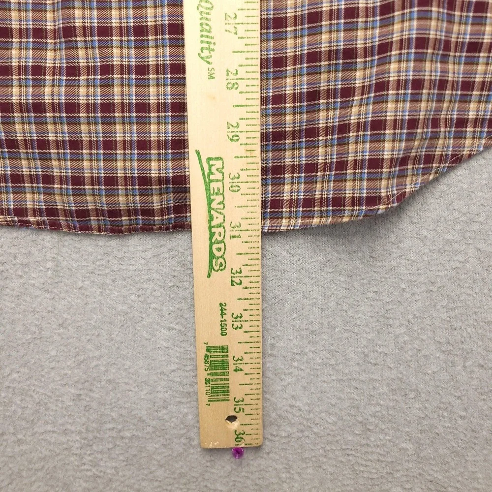 Ralph‎ Lauren Shirt Mens Large Red Plaid Long Sleeve Button Down Cotton